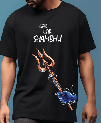 HAR HAR SHAMBHU Printed T-shirt